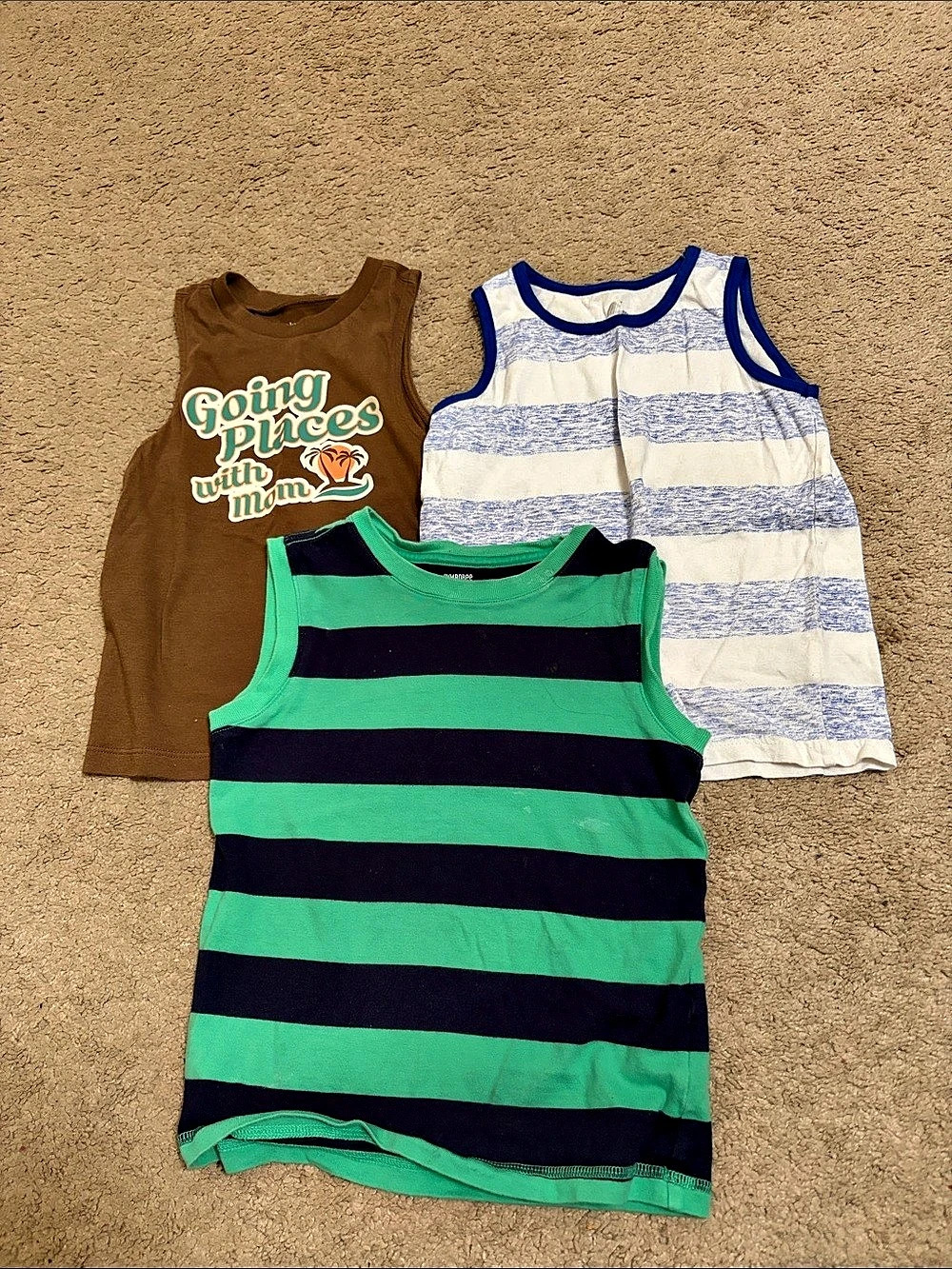 Kids Striped Tank Top 3-Piece Set